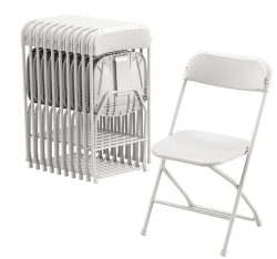 White Folding Chairs (450 lbs)